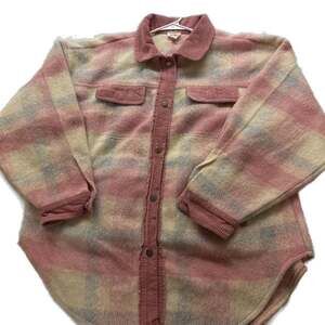 BiBi Plaid Button-Down Shacket